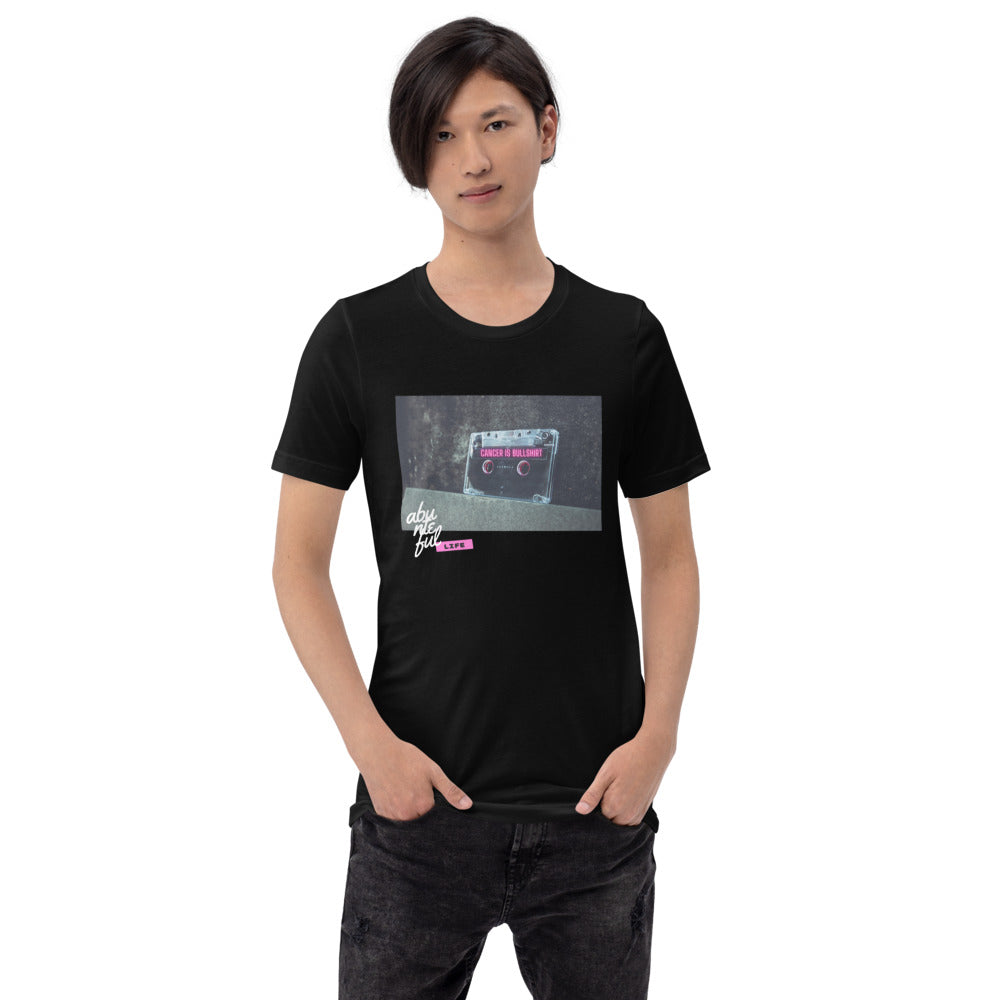 Neon Cassette (Black) - Unisex T-Shirt