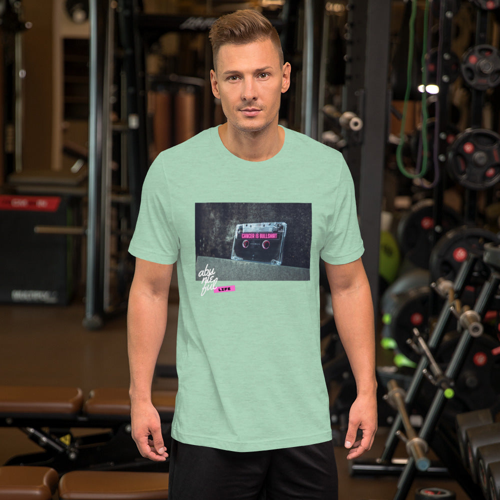 Neon Cassette (Heather Mint) - Unisex T-Shirt