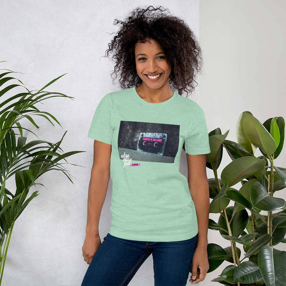 Neon Cassette (Heather Mint) - Unisex T-Shirt