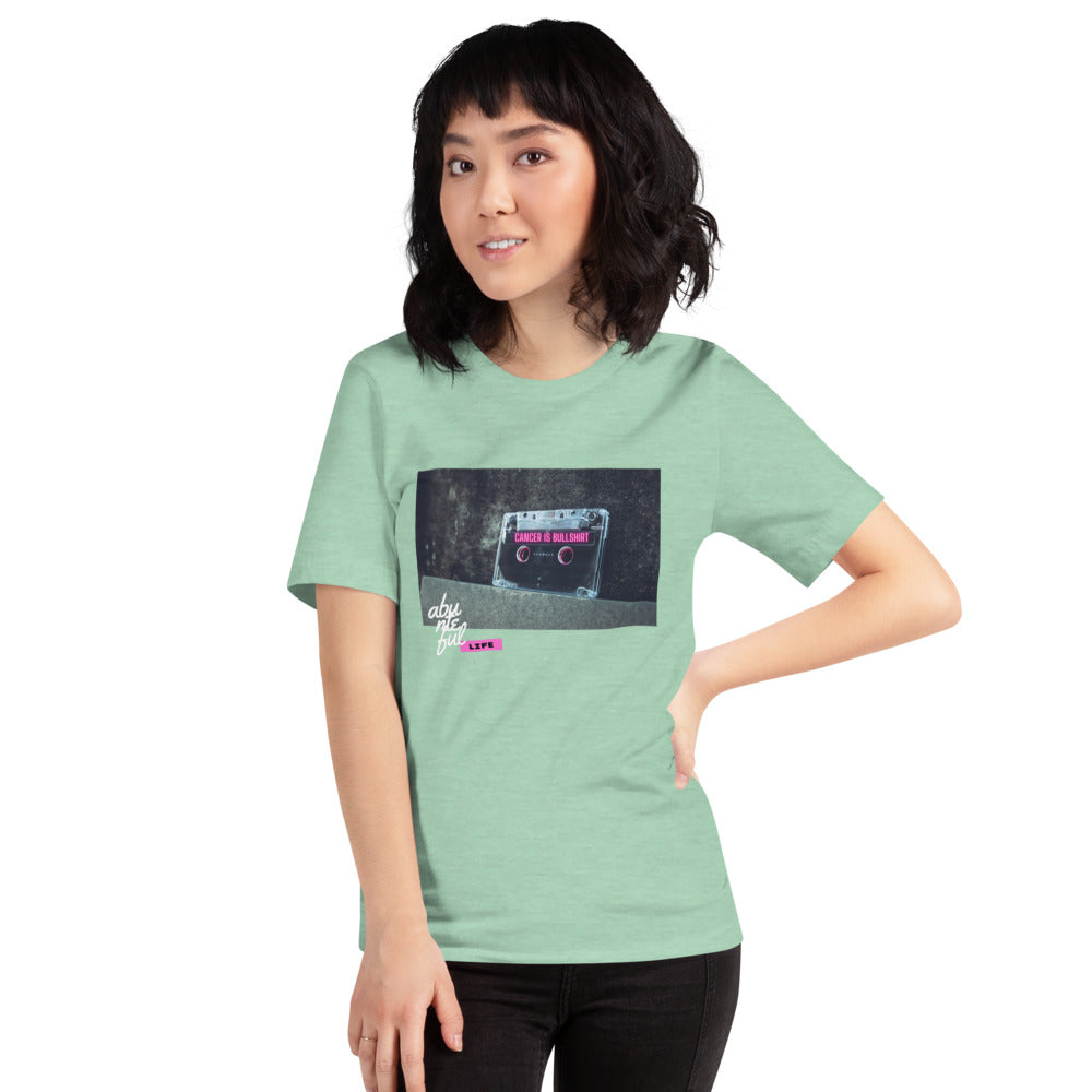 Neon Cassette (Heather Mint) - Unisex T-Shirt